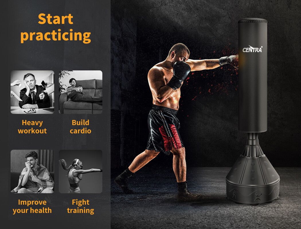 Centra Boxing Punching Bag Free Standing Speed Bag Dummy UFC Kick Training 170Cm