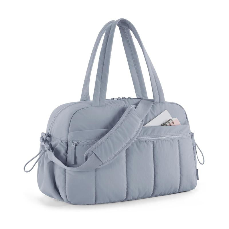 BAGSMART Puffy Water-Resistant Gym Travel Duffel Bag for Women with Wet Pocket, Carry on Weekender Bags, Water Resistant Workout Bag Sports Gym Outdoorfun
