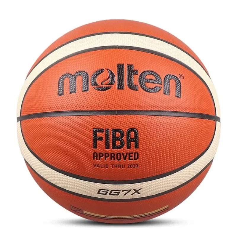 Size 5 6 7 Basketball Black Gold PU Outdoor Indoor Balls Women Youth Man Match Training Basketalls Free Air Pump Bag