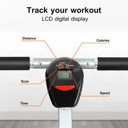 Centra Hydraulic Rowing Machine 12 Levels Resistance Cardio Exercise Fit Home