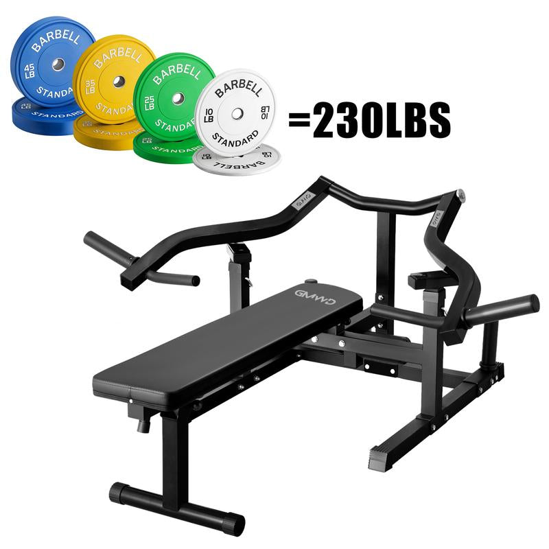 【Fathersdaygift】Chest Press Machine, 1050LBS Bench Press Machine with Independent Converging Arms, Adjustable Flat Incline Bench for Chest, AB Workouts, Shoulder Home Gym Equipment