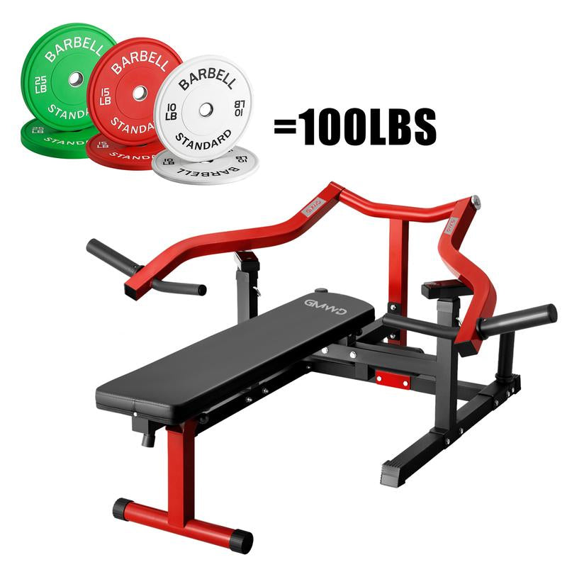 【Fathersdaygift】Chest Press Machine, 1050LBS Bench Press Machine with Independent Converging Arms, Adjustable Flat Incline Bench for Chest, AB Workouts, Shoulder Home Gym Equipment