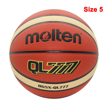 2023  Original Basketball Ball Size 7/6/5 High Quality PU Wear-Resistant Match Training Outdoor Indoor Men Basketbol Topu