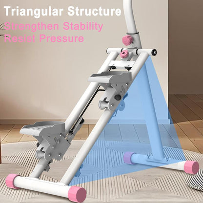 [Dufominc] 265Lbs Stair Stepper Climber Machine with Handlebar - 196N Resistance Upgrade Vertical Climber Workout Machine for Full-Body Exercise Climber Fitness Equipment
