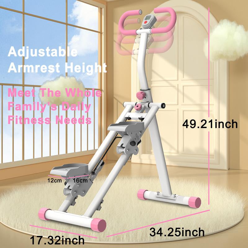 [Dufominc] 265Lbs Stair Stepper Climber Machine with Handlebar - 196N Resistance Upgrade Vertical Climber Workout Machine for Full-Body Exercise Climber Fitness Equipment
