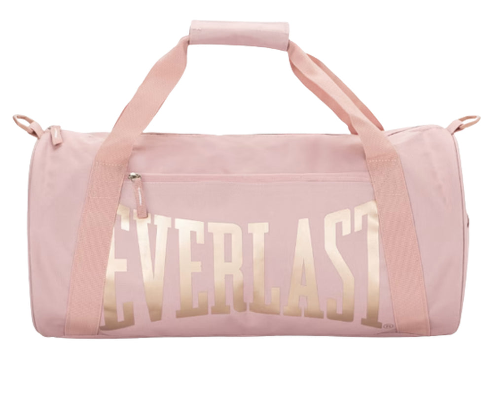 Durable Duffle Gym Bag with Adjustable Strap Everlast Brooklyn Barrel Bag Black
