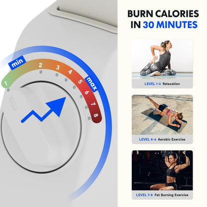 【Memorialday】3-In-1 Exercise Bike V9 PLUS, All-In-One under Desk Bike with Pedal Exerciser, Indoor Cycling Bike with Adjustable Resistance/Lcd Display/Seat/Desktop 350LBS Heavy Duty, Stationary Bike for Home