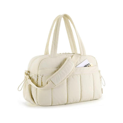 BAGSMART Puffy Water-Resistant Gym Travel Duffel Bag for Women with Wet Pocket, Carry on Weekender Bags, Water Resistant Workout Bag Sports Gym Outdoorfun