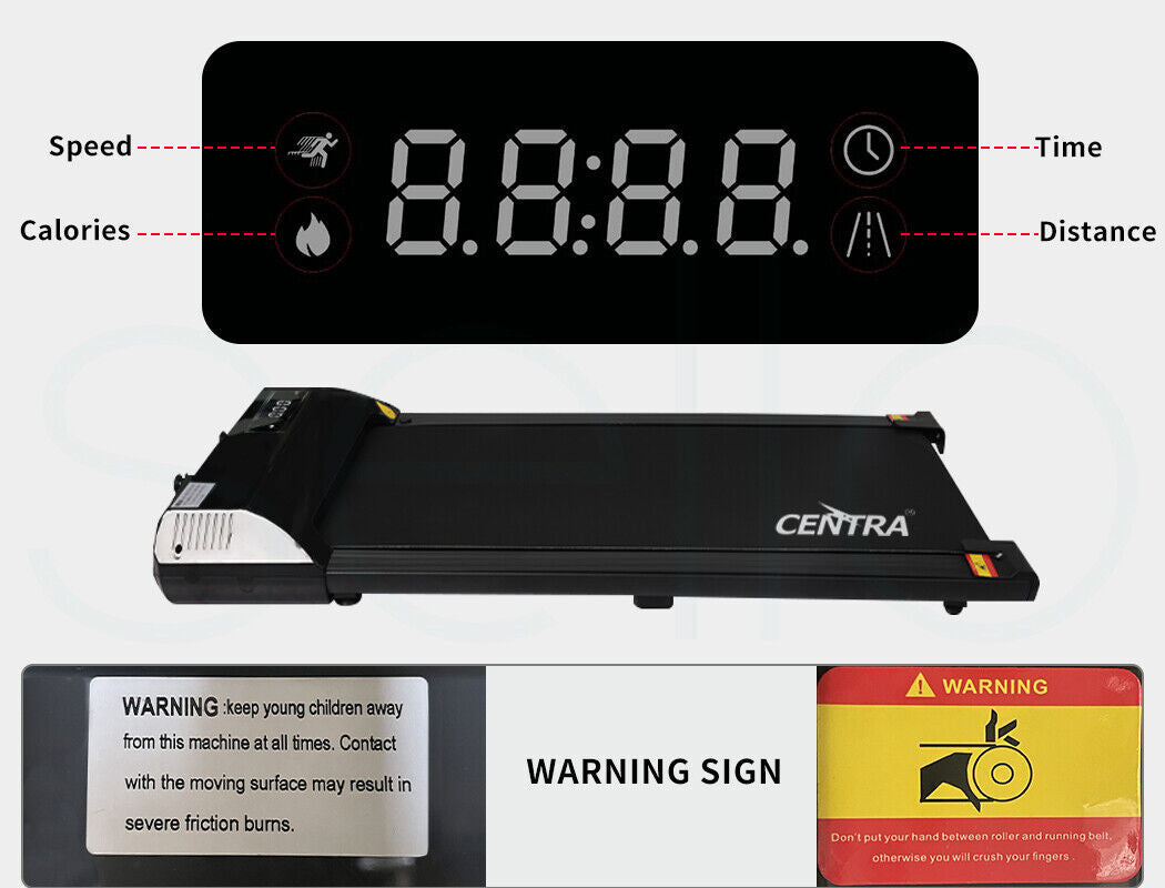 Centra Electric Treadmill under Desk Walking Pad Home Gym Exercise Fitness