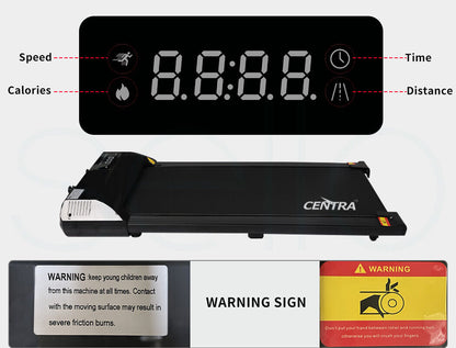 Centra Electric Treadmill under Desk Walking Pad Home Gym Exercise Fitness