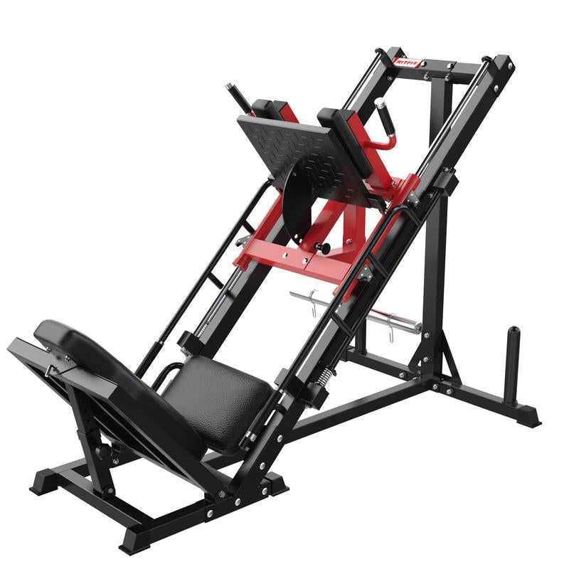 Ritfit BLP01 2-In-1 Leg Press and Hack Squat Machine with Steel Foot Pedals and Anti-Slip Patterns Home Gym Hip Abduction Machines