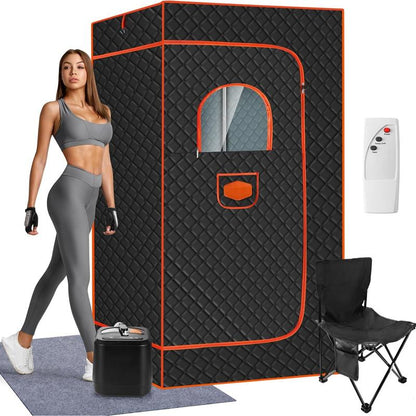 ONEAMG Portable Sauna Box for Home, Personal Steam Nurecover Saunas Heater at Home Use, Indoor Foldable Sauna Tent, Dry Sauna SPA (36X36X71 Inch）