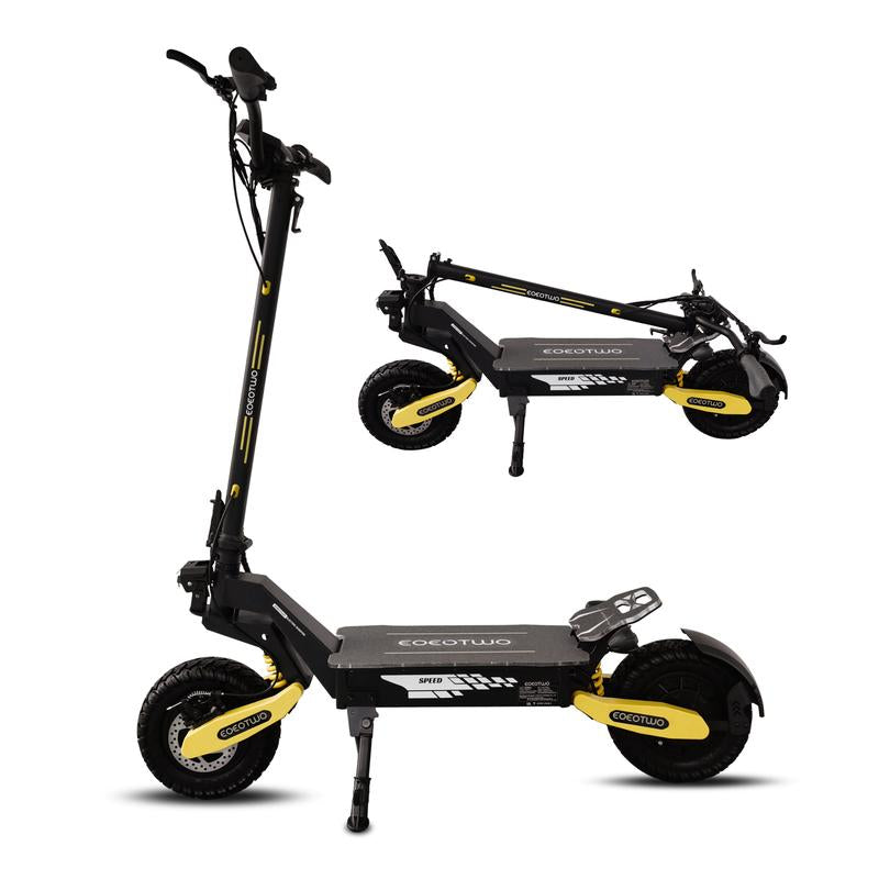 All-Terrain Electric Scooter,1200W Violent Motor,30Mph Speed 20/40Miles Range,3 Seconds Folding,330Lbs Load Capacity,Dual Shock Absorption,Foldable Off-Road E-Scooter