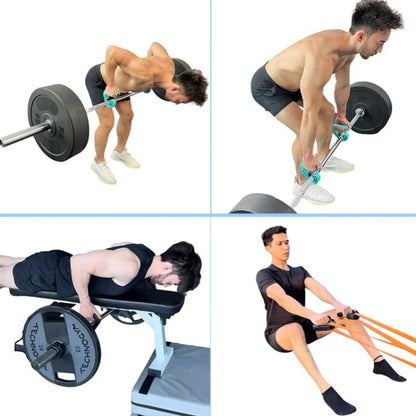 Pull up Hand Grip Ergonomic Hook Type Fitness Handle Gym Deadlift Pull down Grips Versatile Weights Roating Feet Exerciser