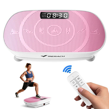 MERACH Slim Vibration Plate Exercise Machine, Lymphatic Drainage Machine, Whole Body Workout Vibration Platform for Wellness and Fitness