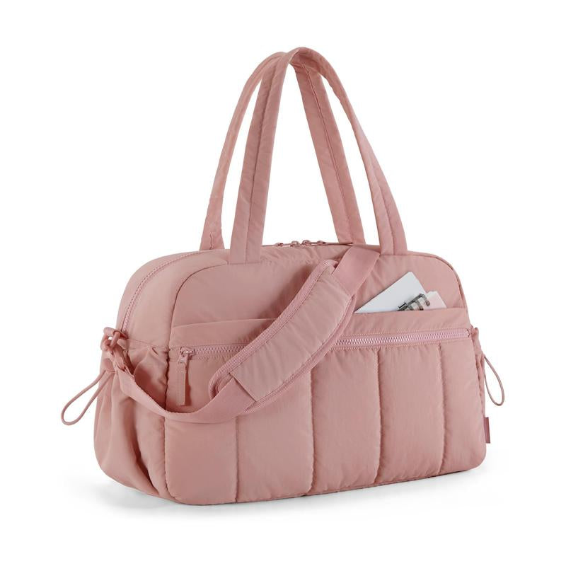 BAGSMART Puffy Water-Resistant Gym Travel Duffel Bag for Women with Wet Pocket, Carry on Weekender Bags, Water Resistant Workout Bag Sports Gym Outdoorfun
