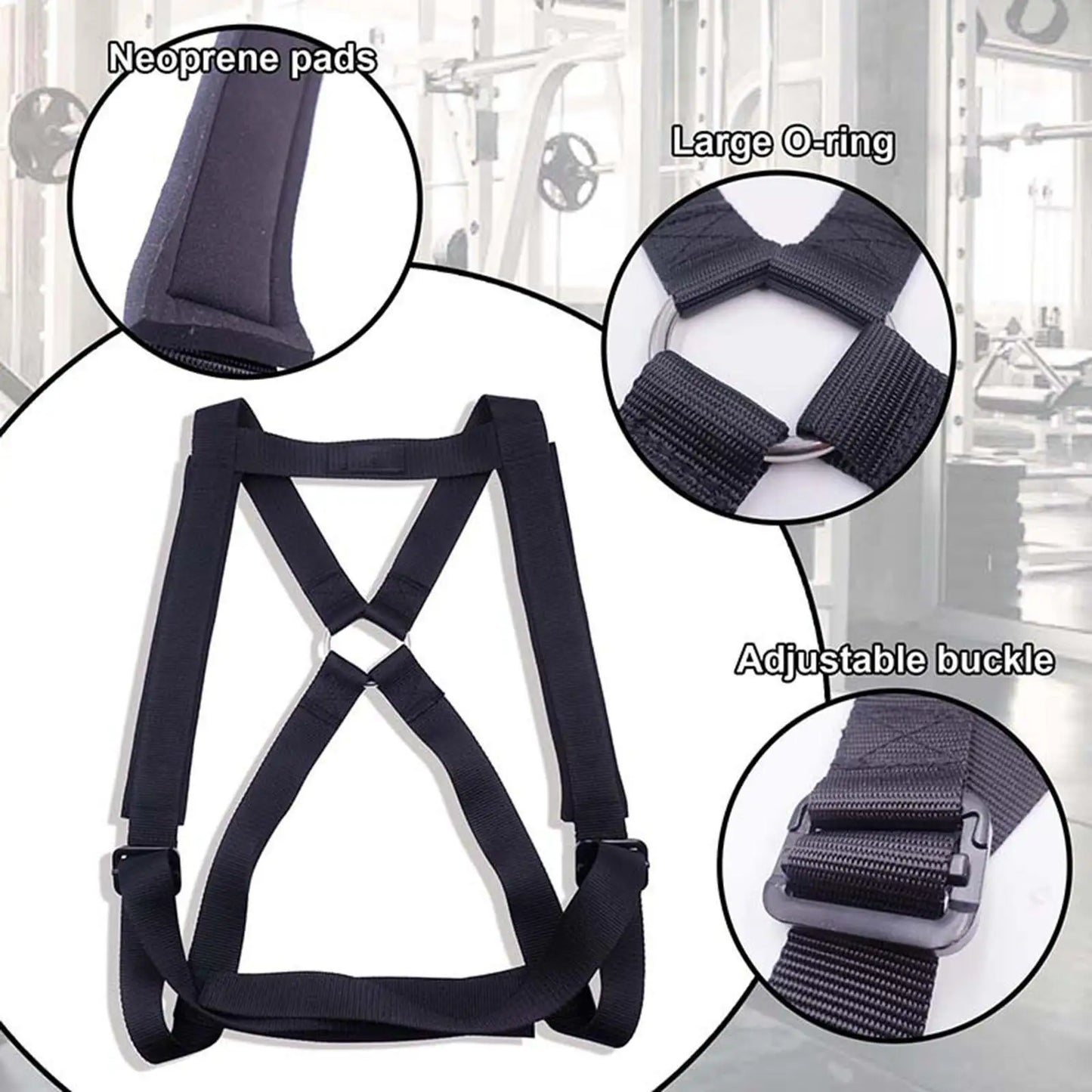 Body Weight Portable Weightlifting Barbell Plates Weighting Vest Strap for Pull Ups