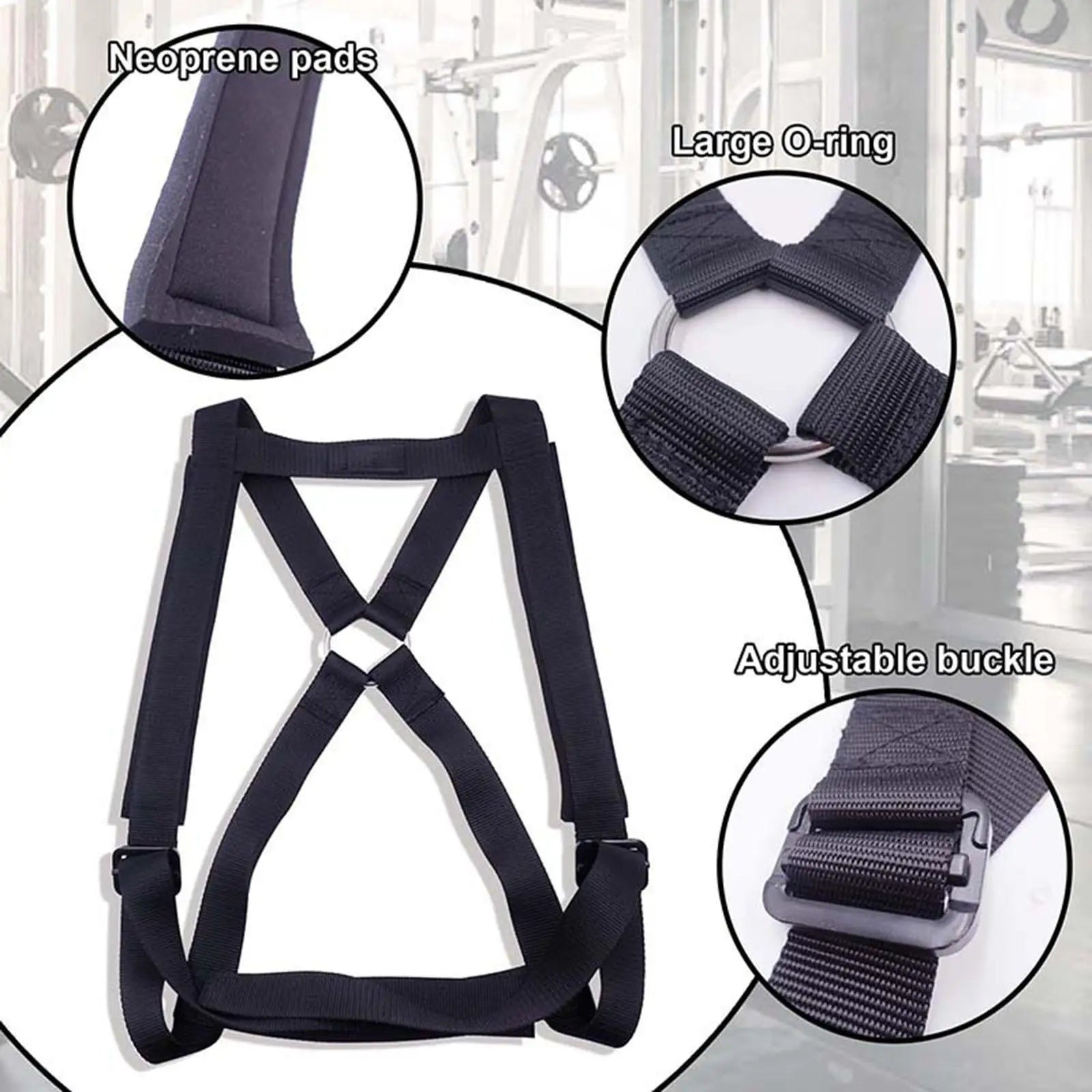 Body Weight Portable Weightlifting Barbell Plates Weighting Vest Strap for Pull Ups