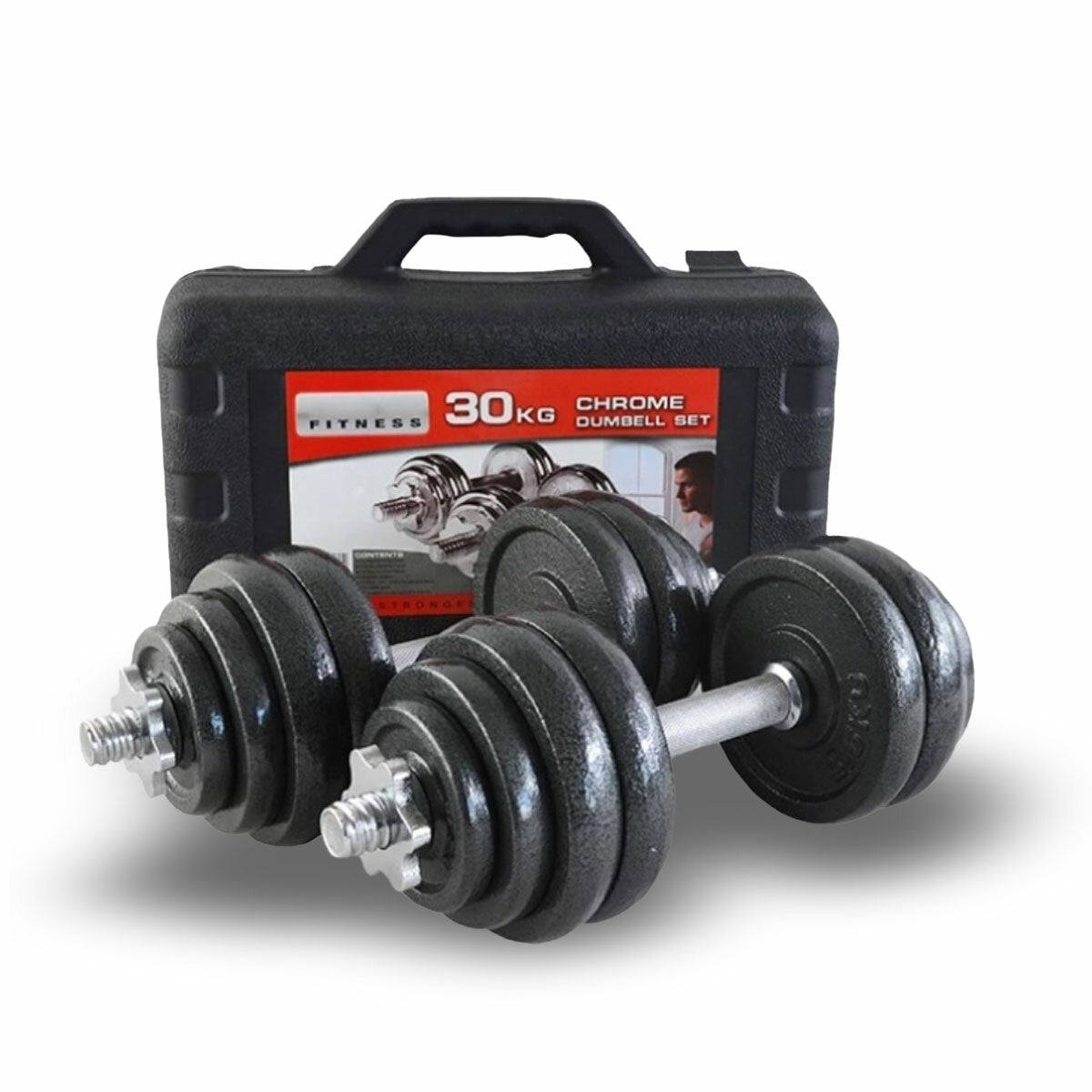 Dumbbell Set Weight Dumbbells Home Gym Training Fitness Barbell Equipment Case