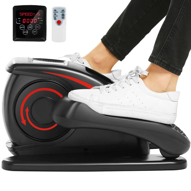 ANCHEER under Desk Elliptical, Electric Seated Pedal Exerciser, Quiet & Compact Mini Elliptical Trainer with Display Monitor and Remote Control, Home Office Leg Exercise Equipment for Seniors Adults
