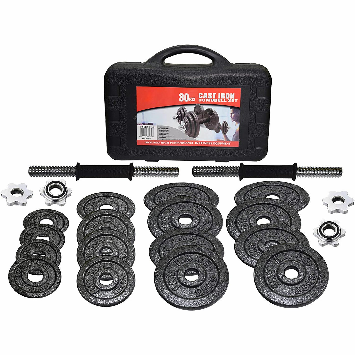 Dumbbell Set Weight Dumbbells Home Gym Training Fitness Barbell Equipment Case