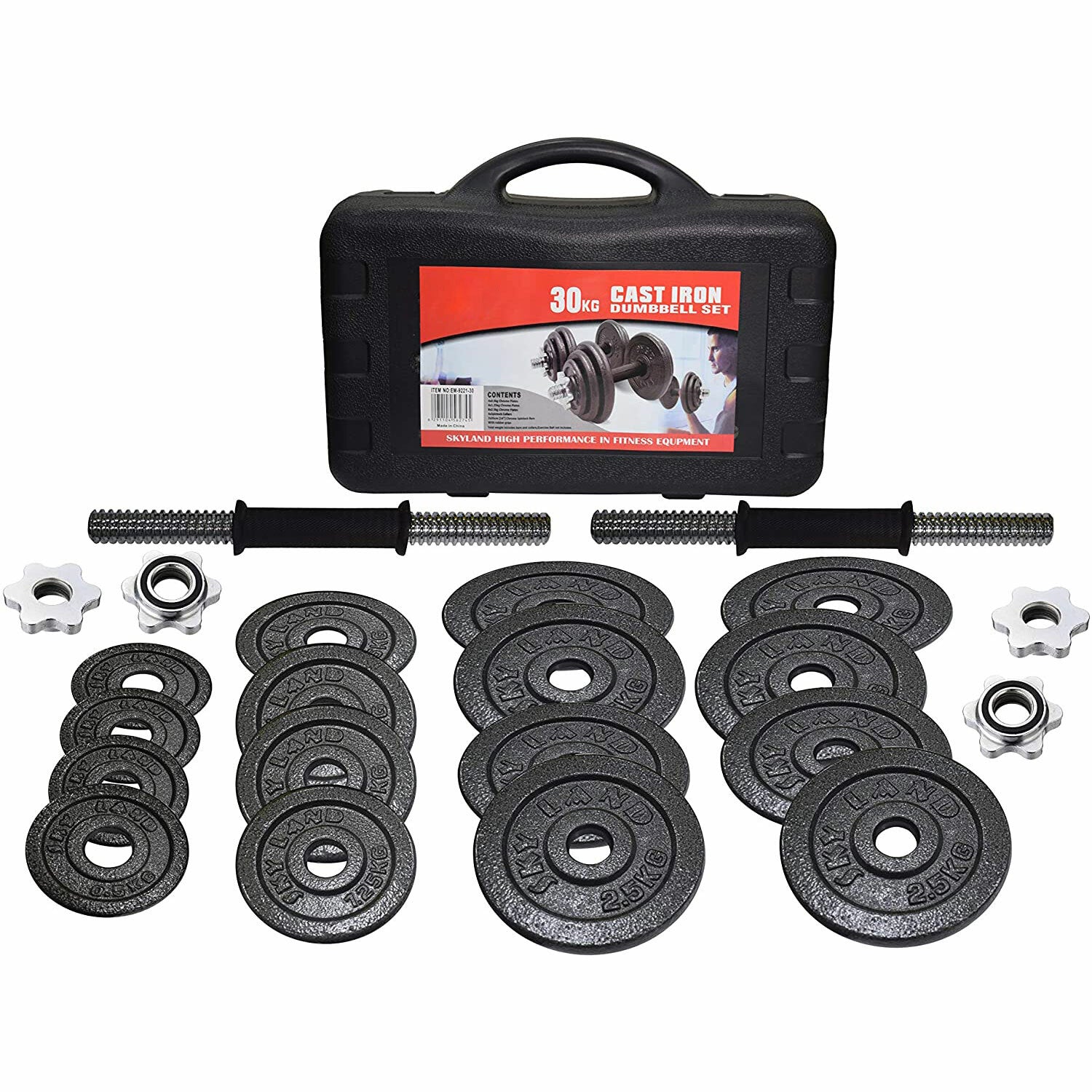 Dumbbell Set Weight Dumbbells Home Gym Training Fitness Barbell Equipment Case