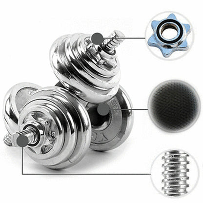 Dumbbell Set Weight Dumbbells Home Gym Training Fitness Barbell Equipment Case
