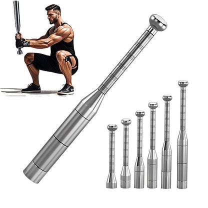 Adjustable Macebell Clubbell, 6-In-1 Premium Steel Indian Club, Strength Training Equipment for Full Body, Muscles, Shoulder, Grips & Forearms