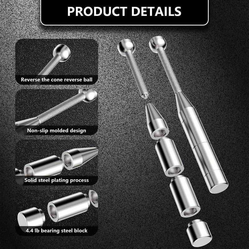 Adjustable Macebell Clubbell, 6-In-1 Premium Steel Indian Club, Strength Training Equipment for Full Body, Muscles, Shoulder, Grips & Forearms