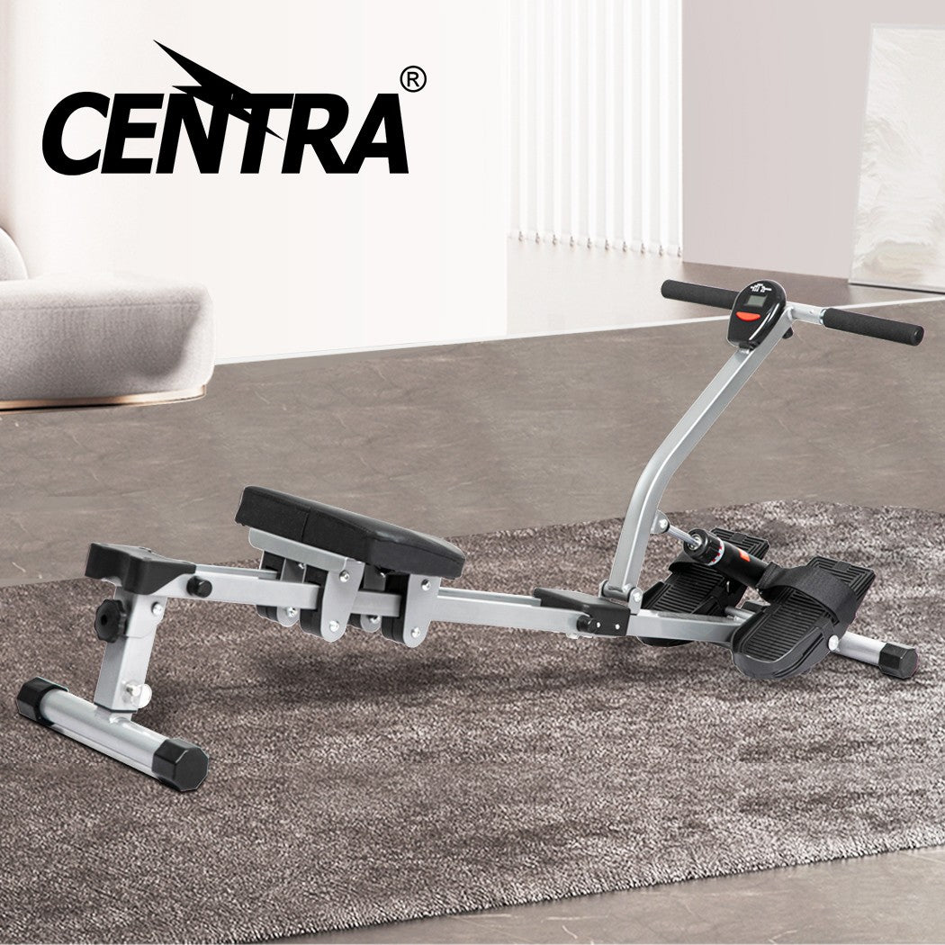 Centra Hydraulic Rowing Machine 12 Levels Resistance Cardio Exercise Fit Home