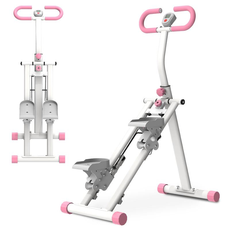 [Dufominc] 265Lbs Stair Stepper Climber Machine with Handlebar - 196N Resistance Upgrade Vertical Climber Workout Machine for Full-Body Exercise Climber Fitness Equipment