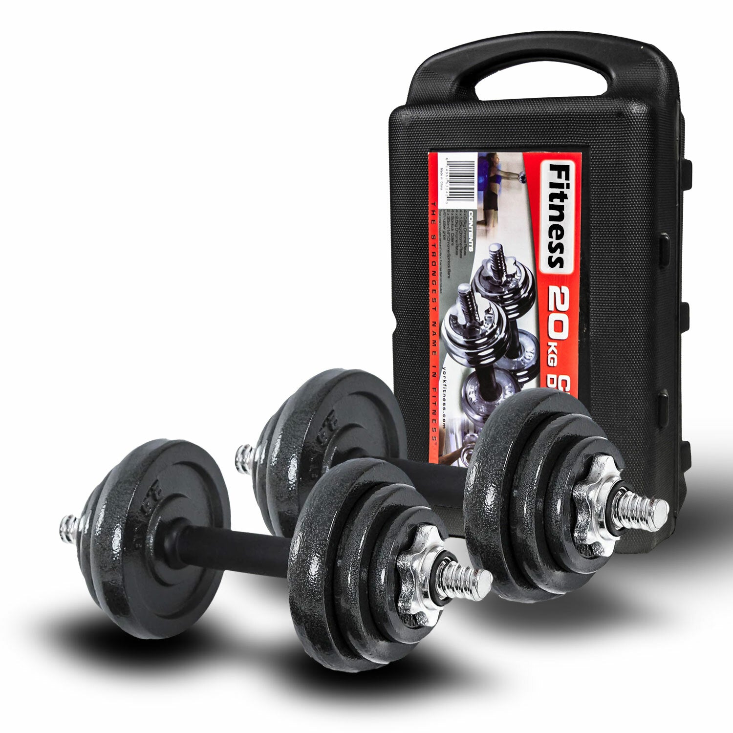 Dumbbell Set Weight Dumbbells Home Gym Training Fitness Barbell Equipment Case