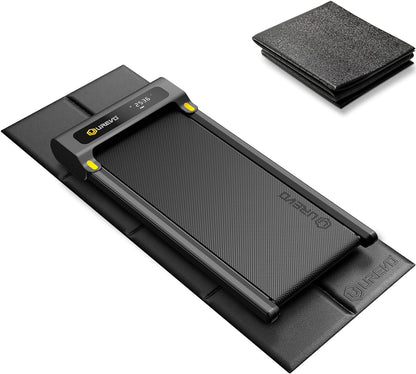 Foldable Treadmill Mat, Exercise Bike Mats for Home Gym Workout, Waterproof Non-Slip Exercise Equipment Mat Floor Protector for Indoor Cycles, Rowing Machine, Elliptical