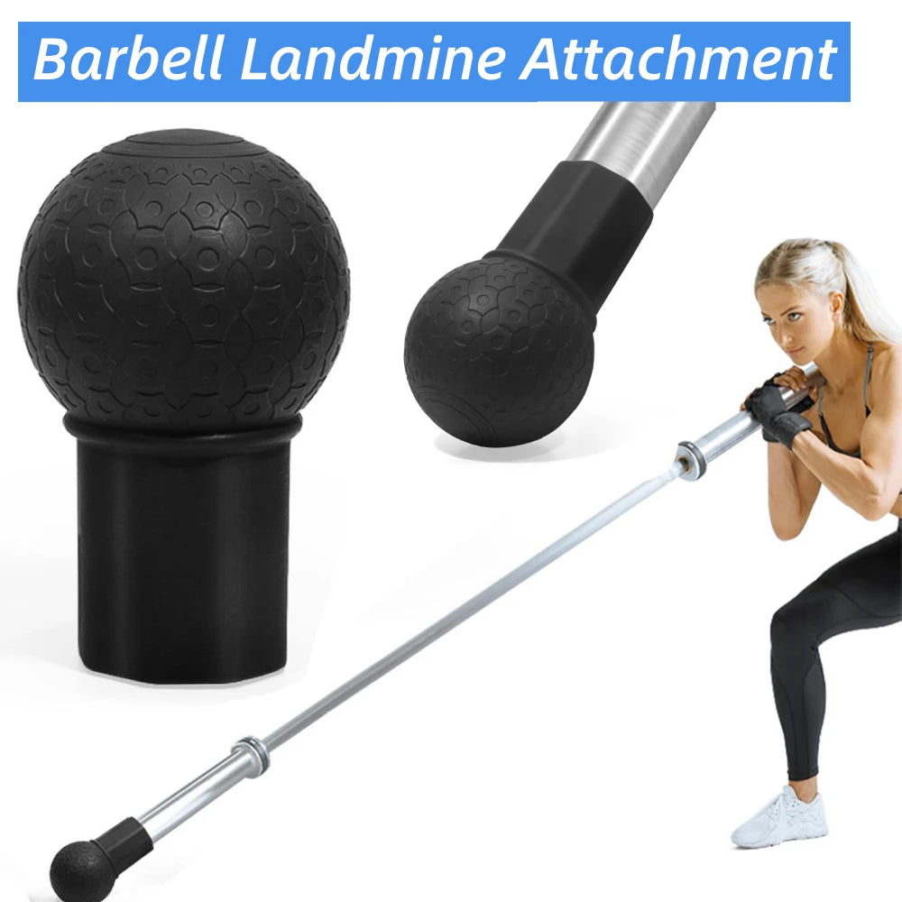 Barbell Landmine Attachment Ball Fits 2Inch Bars Silicone Holder Barbell Landmine Base Barbell Floor Swivel for Presses Home Gym