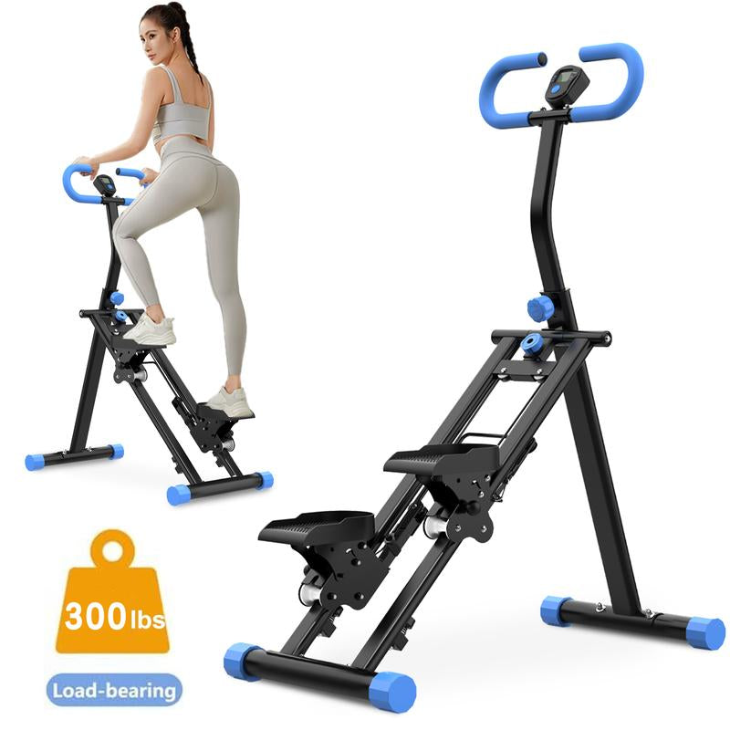 [Dufominc] 265Lbs Stair Stepper Climber Machine with Handlebar - 196N Resistance Upgrade Vertical Climber Workout Machine for Full-Body Exercise Climber Fitness Equipment