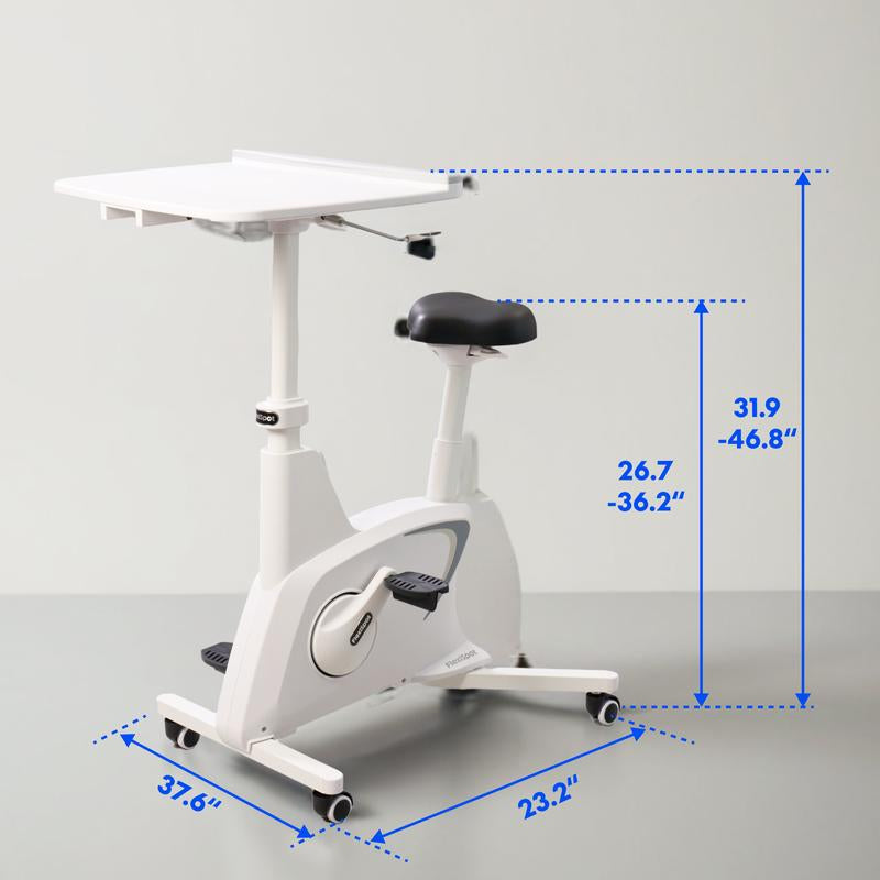 【Memorialday】3-In-1 Exercise Bike V9 PLUS, All-In-One under Desk Bike with Pedal Exerciser, Indoor Cycling Bike with Adjustable Resistance/Lcd Display/Seat/Desktop 350LBS Heavy Duty, Stationary Bike for Home