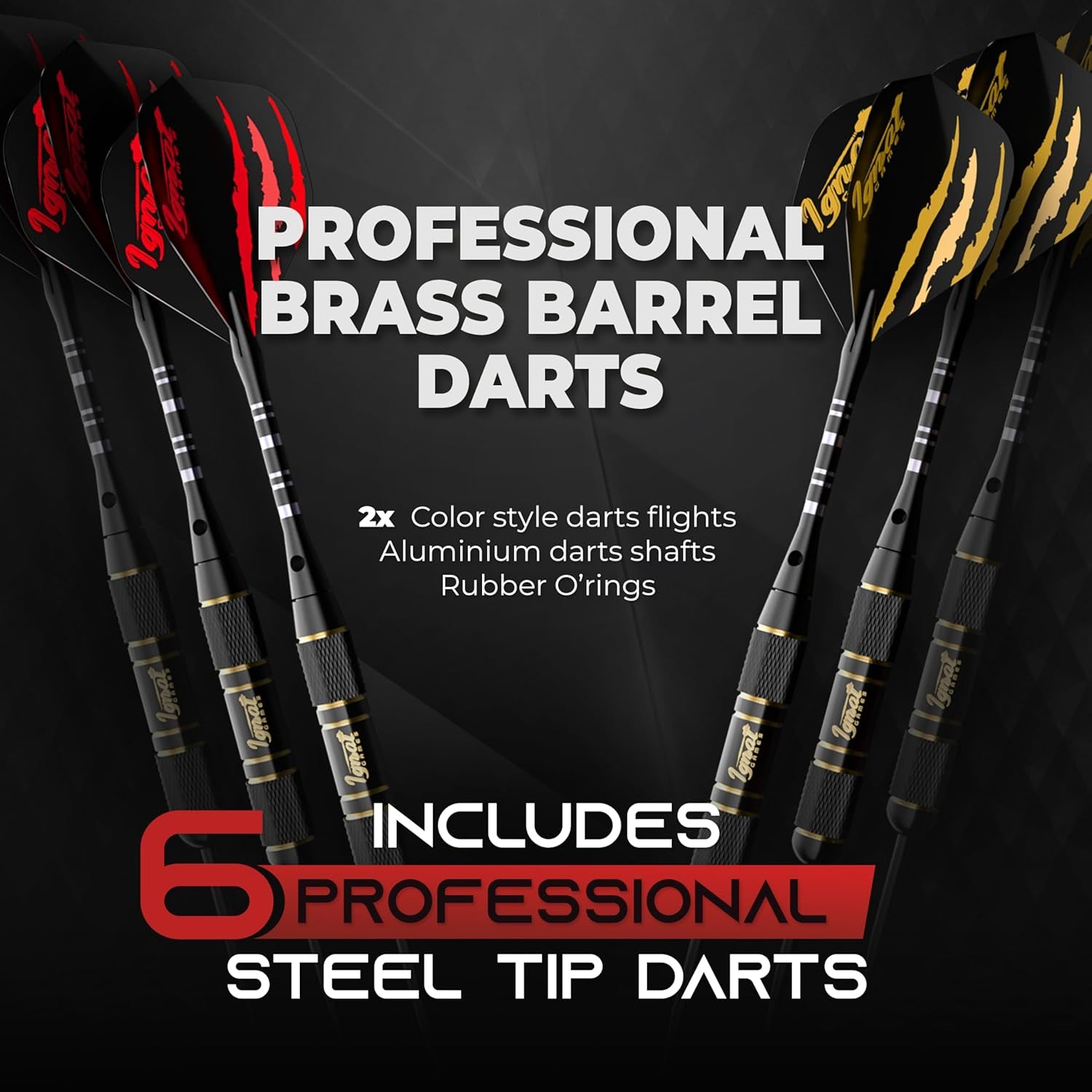 Professional Dart Board Set - Bristle/Sisal Tournament Dartboard with Completely Staple-Free Ultra-Thin Wire Spider + 6 Professional Steel Tip Darts + Darts Accessories + Darts Ebook