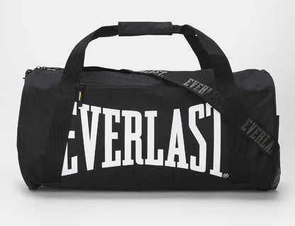 Durable Duffle Gym Bag with Adjustable Strap Everlast Brooklyn Barrel Bag Black