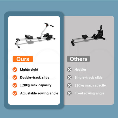 Centra Hydraulic Rowing Machine 12 Levels Resistance Cardio Exercise Fit Home